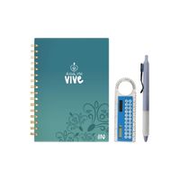 Pack Ingenial Vive: agenda diaria infinita + regla calculadora + lapicero