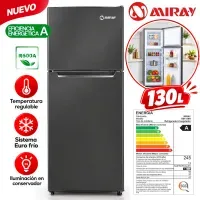 Refrigeradora Miray Black Euro Frío 130L RM-136H