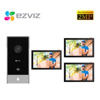 Ezviz Videoportero Inteligente HP5 2MP 3 Métodos Apertura + 2Monitores