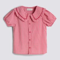 Blusa Manga Corta Bebé Niña Fruits Vichy Baby Circus