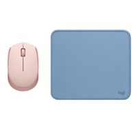 KIT LOGITECH MOUSE M170 ROSADO + PAD MOUSE 200x230 AZUL