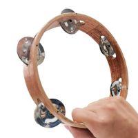 Instrumento Musical Pandereta de Madera - OFERTA