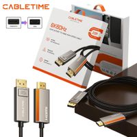 Cable Unidireccional DisplayPort 1.4 a HDMI 2.1 de 8K a 60Hz / 4K a 120Hz 3 metros CABLETIME