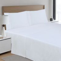 Sábana 100% Algodón 500 Hilos Blanco
