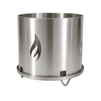 Carbonera Cilíndrica de Acero Inoxidable Universal Grill