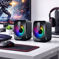 Parlantes Gamer RGB CyberTel CBX S303 Sonido Potente