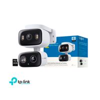 Cámara Seguridad Tapo C246D 2K 3MP Wifi Doble lente Detección IA Audio Sirena Exterior 64GB