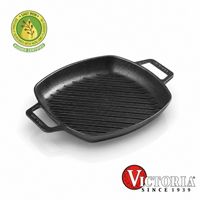 Sartén Grill Hierro Fundido 25cm Victoria - Cocina Y Parrilla
