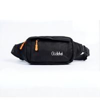 Canguro Gudshet GANG Color Negro 3 Bolsillos Correa Ajustable
