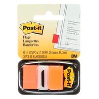 Banderitas Adhesivas 3M Post-It 25.4 X 43.2 Mm Anaranjado 50 Hojas