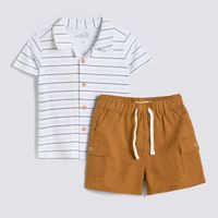 Conjunto Recién Nacido Polo Con Short Box Baby Circus