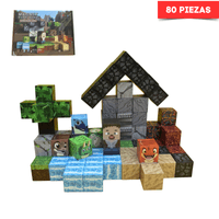 Juego de Bloques Magnéticos Dinosaur Land 80 Piezas – Construcción Creativa