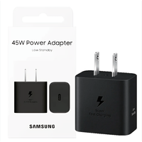 Cubo Cargador de 45w Samsung  Negro