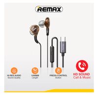 Audífonos Alámbricos Remax RM-670a Negro type-c