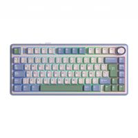 Teclado Aula F75 Wireless Español Purple Beige Green Switch Reaper