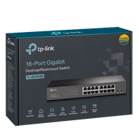 Switch TP-Link 16 Port TL-SG1016D 10/100/1000 Mbps Gigabit Metal