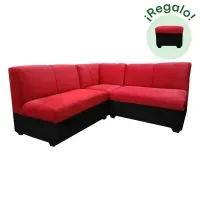 Seccional Provenzal - Rojo + Banqueta de regalo
