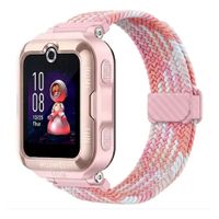 CORREA DE NYLON TRENZADO PARA HUAWEI WATCH KIDS 4 PRO ROSA