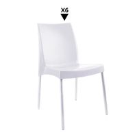 Pack De 6 Sillas Ada Blanco - Ziyaz