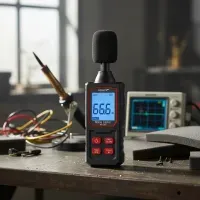 Sonómetro Digital portátil para medir ruido decibelios ponderacion A NF-562
