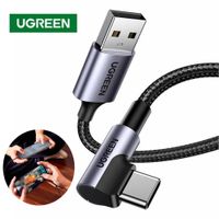 Cable UGREEN USB-A a USB-C 3.0 con Ángulo de 90° Carga Rápida 1 Metro