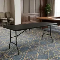 Mesa Plegable 180cm Negra - MO