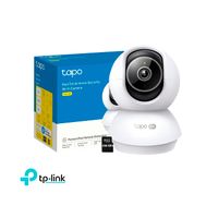 Cámara Seguridad Tapo C250 4K 8MP Wifi Visión 360 Seguimiento IA Audio Bidireccional 256GB