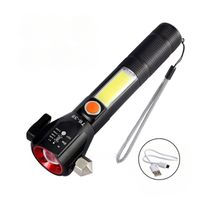 Linterna Recargable Compacto Portátil 4 Modos de Luz con Zoom