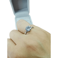 Anillo Plata 950 ZEFORA   joyería de compromiso mujer TALLA 7