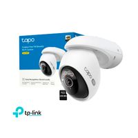 Cámara Seguridad Tapo C260 4K 8MP IP 360 Audio Bidireccional Reconocimiento Facial Exterior 256GB