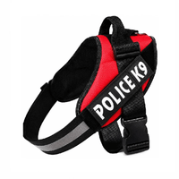 Pechera Arnés Anti Tirones para perros modelo Police K9 rojo talla XL