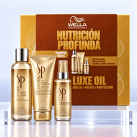 Wella professionals luxeoil nutrición pack shampoo 200 ml + conditioner 200 ml + elixir 100 ml