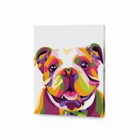 Pintar Por Números Perro Bulldog Chico