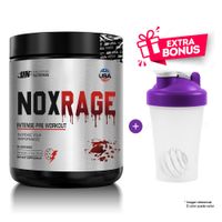 NOXRAGE 350 GR UN Pre entreno Óxido Nítrico Fruit Punch + Shaker