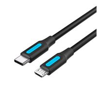 Cable 1m USB-C Micro Macho Carga Datos GPS Pc Windows
