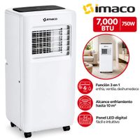 Aire Acondicionado Portátil Imaco AC7007 7000 BTU Blanco