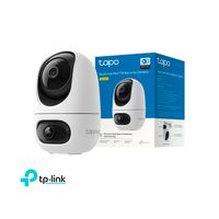 Cámara Seguridad Tapo C245D 2K 3MP Wifi Doble lente Detección IA Audio Zoom Sirena