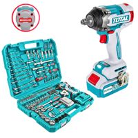 MEGACOMBO LLAVE DE IMPACTO 500 Nm BRUSHLESS 152 DADOS Y ACCESORIOS para mecanico,THKTHP31522 TOTAL