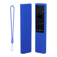 Control Remoto Para Samsung Con Voz Smart 4k Ws-2022 + Funda Azul