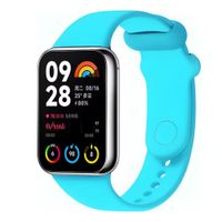 CORREA DE GOMA PARA XIAOMI SMART BAND 9-8 PRO CIAN
