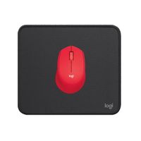 COMBO LOGITECH MOUSE M280 ROJO Y PAD MOUSE 200X230 NEGRO