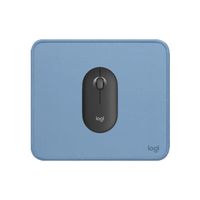 COMBO LOGITECH MOUSE M350S NEGRO Y PAD MOUSE 200X230 AZUL