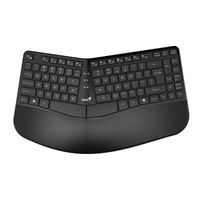 TECLADO GENIUS DUAL WIRELESS/BT ERGO KB-7000BT AI COPILOT WAVE KEYS SP BLACK