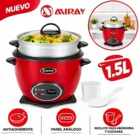 Olla Arrocera Miray con Vaporera 1.5L OM-T359RV