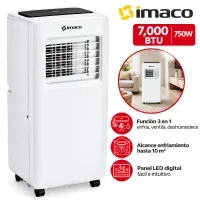 AIRE ACONDICIONADO PORTÁTIL 7000 BTU AC7007 IMACO - MEGA IMPORT