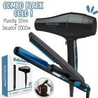 Combo BabylissPro Edicion Ilimitada Plancha Blue Black + Secador Nano Blue – BBLPP4PE - MEGA IMPORT