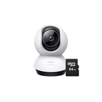 Cámara de seguridad Tapo TC72 2K QHD + Micro SD 64GB Interior 360°