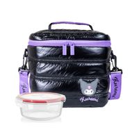 Lonchera Kuromi Scool termica negro + Taper 400ml 300427