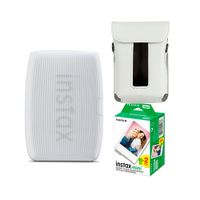 Impresora Fujifilm Instax Mini Link 3 Clay White +Estuche + Peliculax20