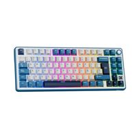 Teclado Royal Kludge RK X87 Wireless 75% Blue Switch Beige